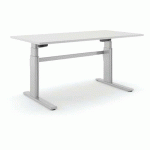 BUREAU RÉGLABLE ALUFORCE PRO 250 M - 160X80CM - GRIS - ACTIFORCE