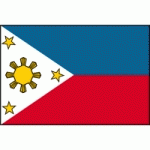 DRAPEAU PHILIPPINES : DIMENSIONS - 100 X 150 CM