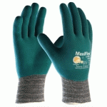 GANTS TRICOTÉ MAXIFLEX® COMFORT™ ENDUIT MICROMOUSSES DE NITRILE GRIS/SARCELLE T9 - ATG - AT034926-ZZ09ACA