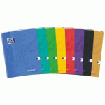 LOT DE 10 - CAHIER EASYBOOK KRAFT OXFORD AGRAFE 240X320 96PAGES SEYES ASSORTI