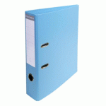 LOT DE 10 - CLASSEUR À LEVIER CARTONNÉ EXACOMPTA A4 - DOS 7 CM BLEU CLAIR