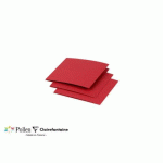 LOT DE 2 - PAQUET DE 25 CARTES PLIÉES POLLEN 110X110MM 210G/M2 - ROUGE CERISE