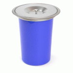 POUBELLE ENCASTRABLE RECYCLE - POUR PLAN DE TRAVAIL DE CUISINE - 8 LITRES - ACIER INOXYDABLE EMUCA