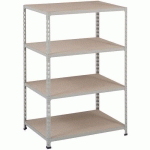 RAYONNAGE MANUTAN RAPID 2 1830X915X455 ZINGUÉ - 4 NIVEAUX