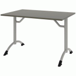 TABLE CANTATE FIXE 120 X 80 CM DL - GRIS CUBANITE/GRIS ARGILE - RODET