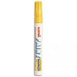 UNIBALL MARQUEUR PEINTURE À BASE D'HUILE INDÉLÉBILE PTE MOYENNE OGIVE CORPS MÉTAL COLORIS JAUNE UNI PAINT