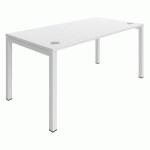 BUREAU DROIT ASTRO ARCHE 140X70 BLANC/BLANC - BURONOMIC