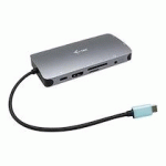 I-TEC USB-C METAL NANO DOCK HDMI/VGA WITH LAN + POWER DELIVERY 100 W - STATION D'ACCUEIL - USB-C / THUNDERBOLT 3 - VGA, HDMI - GIGE