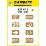 KIT POCHOIRS N°1 (8 PLANCHES) - AMPERE SYSTEM