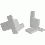 PLATEFORMES DE FIXATION D'EXTRÉMITÉ POUR SEUILS MENUISERIE PVC - BLANC BILCOCQ