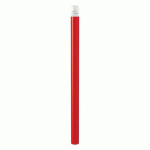 POTELET AGGLO HAUTE VIS. Ø 76 MM ZINC ROUGE 3020/BLANC 9010 - PROCITY