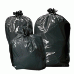 SACS POUBELLE NOIRS - 50 LITRES - 200 SACS BRICOZOR
