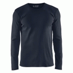 T-SHIRT MANCHES LONGUES MARINE FONCÉ TAILLE S - BLAKLADER