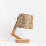 ALMUT VON WILDHEIM ALMUT 1411 LAMPE À POSER COURBÉE Ø23CM FOIN PRÉ
