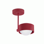 ARGON PLAFONNIER MADO, À 1 LAMPE, ROUGE