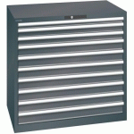 ARMOIRE 10 TIROIRS 1023X725X1000MM-CAPACITÉ 200KG-NOIR - LISTA