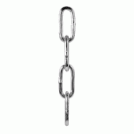 CHAÎNE LONGUE DROITE 4MM ACIER ZINGUÉ 25M - CHAUBEYRE - 8740030