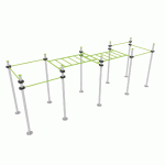 ENSEMBLE STREET WORKOUT 10 POTEAUX - SCELLEMENT DIRECT - MANUTAN COLLECTIVITÉS