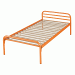 EVOLUTION LIT CONFORT SOMMIER LATTES 80X190 2003 ORANGE - MANUTAN COLLECTIVITÉS