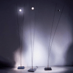 INGO MAURER LAMPADAIRE DE DESIGNER GRACILE ILIOS, NOIR