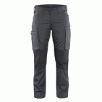 PANTALON DE TRAVAIL SERVICES STRETCH FEMME GRIS FONCÉ/NOIR TAILLE 48 - BLAKLADER