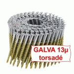 POINTES 16° 3.8X130 MM SPIRALÉES GALVA 13Μ EN ROULEAUX FIL MÉTAL X 1800