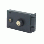 SERRURE MONOPOINT EN APPLIQUE VEGA HORIZONTALE À FOUILLOT CYLINDRE 45MM DROITE POUR GRILLE - JPM - 130400-01-1A