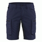 SHORT SERVICES STRETCH FEMME MARINE/NOIR TAILLE 44 - BLAKLADER