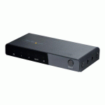 STARTECH.COM SWITCH HDMI 8K À 2 PORTS - SWITCH HDMI 2.1 4K 120HZ HDR10+/8K 60HZ UHD - COMMUTATEUR HDMI 2 ENTRÉES 1 SORTIE - COMMUTATION DE SOURCE AUTOMATIQUE/MANUELLE - ADAPTATEUR SECTEUR ET TÉLÉCOMMANDE INCLUS