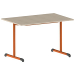 TABLE BANDANA 120 X 80 CM FIXE T6 STRAT ÉRABLE PAPAYE 2011 - MOBIDECOR