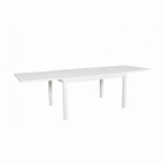 TABLE DE JARDIN EXTENSIBLE ALU ANDRA - 135/270CM-10 PLACES-BLANC AVRIL PARIS