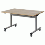 TABLE MALIBU RAB. 120X80 T4 DL STRA ALAISÉ ACACIA/GRIS 9006