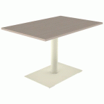 TABLE MANO 140X80 T6 - STRATIF ABS CHÊNE HONGRIE/BEIGE 1013 - MOBIDECOR