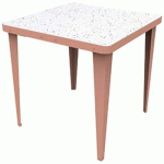 TABLE RÉUNION ENSEMBLE CONFETTIS /TERRACOTTA - LALALA