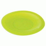 ASSIETTES PLATES POLYPROPYLÈNE Ø 26 CM - TRANSLUCIDE JAUNE