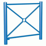 BARRIÈRE CARREFOUR 1.07 M - ZINC BLEU 5010 - PROCITY