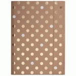 CHEMISE À ÉLASTIQUES PURE GLAM, A4, CARTON KRAFT - LOT DE 6