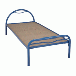 LIT TÊTE ARCEAU MÉTAL ALBA SOMMIER AGGLO 80X190 CM COLORIS RAL 5015 BLEU - MANUTAN COLLECTIVITÉS