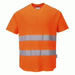 LOT DE 2 - PORTWEST C394 T-SHIRT AÉRÉ ORANGE - TAILLE XXL