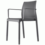 LOT DE 4 FAUTEUILS CHLOÉ TREND - ANTHRACITE - S-CAB