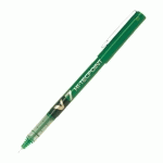 LOT DE 2 - STYLO ROLLER PILOT HI-TECPOINT V7 À CAPUCHON POINTE 0,7 MM - ÉCRITURE MOYENNE VERT