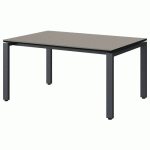 TABLE MALIBU 120X80 T3 SOUDÉ STR GRIS U727/NOIR GRIS 7016