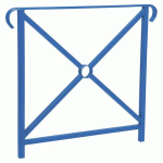 BARRIÈRE HÉRITAGE SIMPLE CROIX 80 CM DOUBLE CROSSE BLEU 5010 - PROCITY