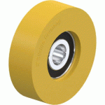 BLICKLE - GALET GUIDE Ø 50MM BANDAGE POLYURÉTHANE PU 65KG - FTH 50X15/10-9K