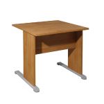 BUREAU DROIT PRONTO - L.80 X P.80 CM - PLATEAU AULNE - PIEDS L AULNE
