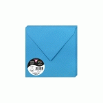 PAQUET DE 20 ENVELOPPES POLLEN 165X165MM 120G/M² - BLEU TURQUOISE - LOT DE 3