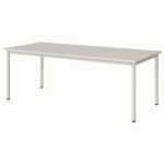 TABLE MALIBU 180X80 T4 4P STRA ABS BLC SE W911/BLC 9016