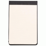 RHODIARAMA WEBNOTEPAD REMBORDÉ RIGIDE A5 192 PAGES LIGNÉ MICROPERFORÉ PAPIER IVOIRE 90G FERMETURE ÉLASTIQUE - NOIR - LOT DE 2