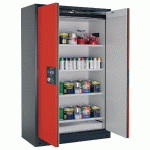 ARMOIRE SÉCURITÉ Q-PEGASUS-90 Q90.195.120.WDAC GRIS/ROUGE - MANUTAN COLLECTIVITÉS