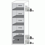 ARMOIRE SÉCURITÉ S-CLASSIC-90 S90.196.060.WDASR JAUNE